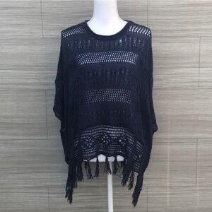 Fringe Poncho style top Size Medium